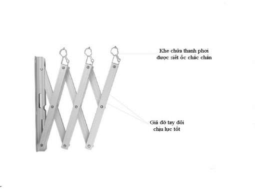 Giàn Phơi Thông Minh Xếp Tường HP-66A